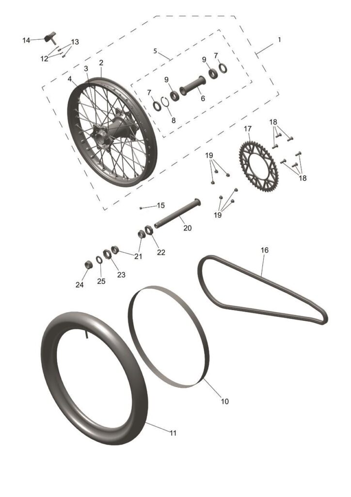 Motorcycle Rear Part Rear Sprocket, 52T - Triumph Motorcycles