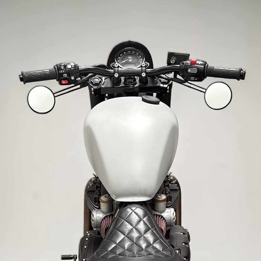 Motone 2 x SOMBRERO Billet Mirror 100mm – E-Mark – PAIR